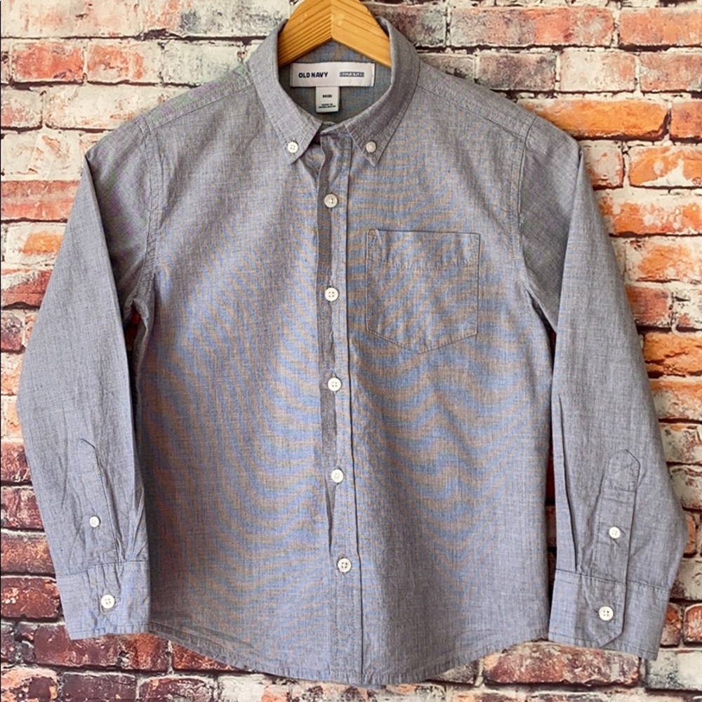 Old Navy  Boys Built-In Flex Long-Sleeve Shirt